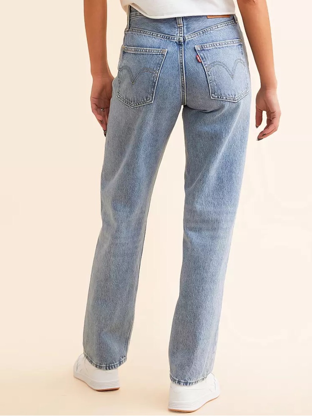 Levi’s 90s Dad Straight Jeans low mid Size 10 W30 Far And Wide Wash Denim NWOT - Picture 3 of 10